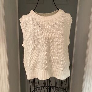 Banana Republic sleeveless sweater white size S